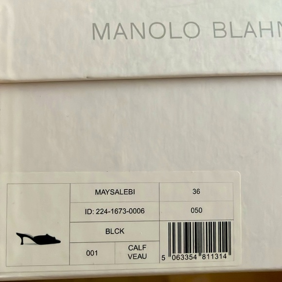 Manolo Blahnik Maysale 50mm mules - Brand New ** - Picture 11 of 12